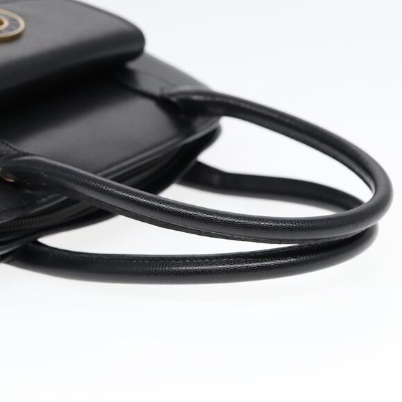 CELINE Hand Bag Leather Black Gold - Picture 7 of 13